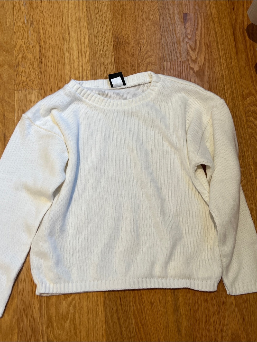 Vintage New Moves girls large  Cream Crewneck Sweater